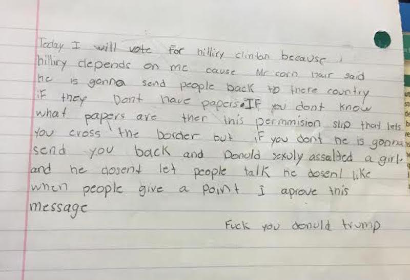 Photo via a 5th grade teacher from Denver, CO.